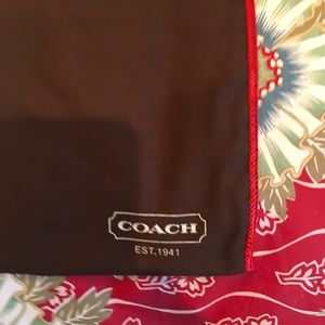 Coach Black and Red Dust Bag. NWOT